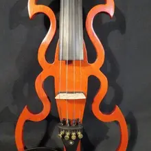 SONG брендовая легкая коричневая оптимизированная электрическая скрипка 4/4, твердая древесина