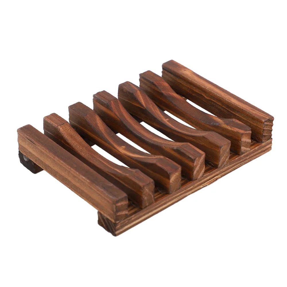 

Handmade Home Bathroom Shower Soap Holder Wood Soap Dish Holder Storage Plate Shelf Container