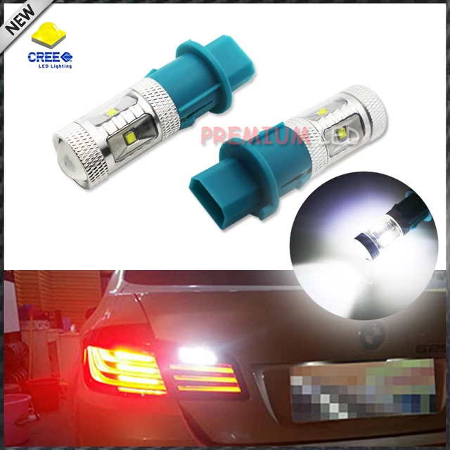 2pcs High Power white 30W PH16W LED Bulbs For Audi BMW VOLVO, etc Front