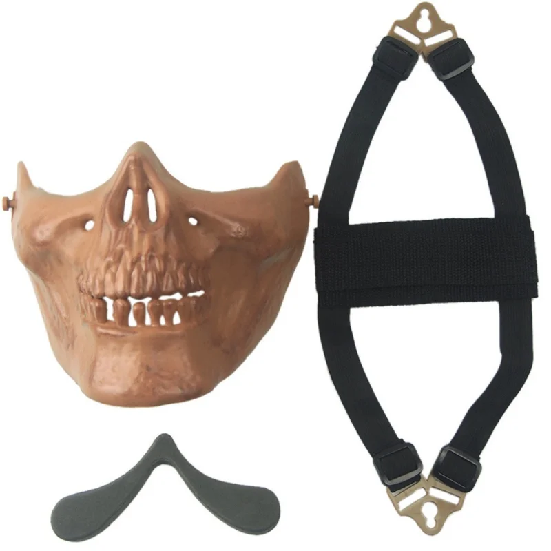 Маска на пол-лица для Хэллоуина тела Защитная маска военный фанат маска M03 воин защита на половину лица маска Live общий и стандартный предмет снабжения оборудование