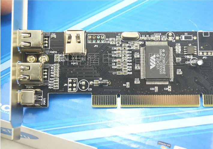 &quotE ZHOU&quot EZCC1394 PCI 1394 карта цифровой камеры HD DV захвата сжатая Карта