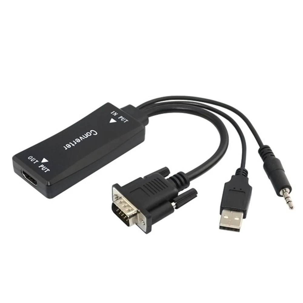 VGA Male to HDMI Female with 3.5mm 