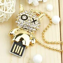 Новое украшение со стразами usb флэш-накопители, мультфильм Кристальный USB 2,0 подлинный 8 ГБ/16 ГБ/32 ГБ/64 Гб гаджет Флешка 1 ТБ 2 ТБ флэш-накопитель подарок