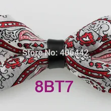 YIBEI coahella Галстуки Черная Нижняя бабочка под смокинг с серебряным красным галстуком-бабочкой Пейсли Новое поступление Алмазная кожа Пикер человек бабочка