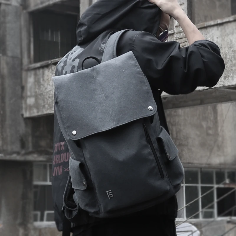 6 Jungen blau dunkles Fyuze Reise Rucksack Anti Zoll Dieb Für Männlichen Jugendliche Schwarzes Männer Tasche Laptop Schule Grau 15 xqaIq7