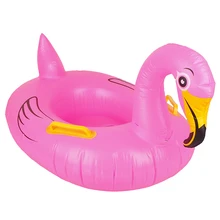 Baby seat float swimming ring inflatable flamingo pool float swimming toys hot sale
