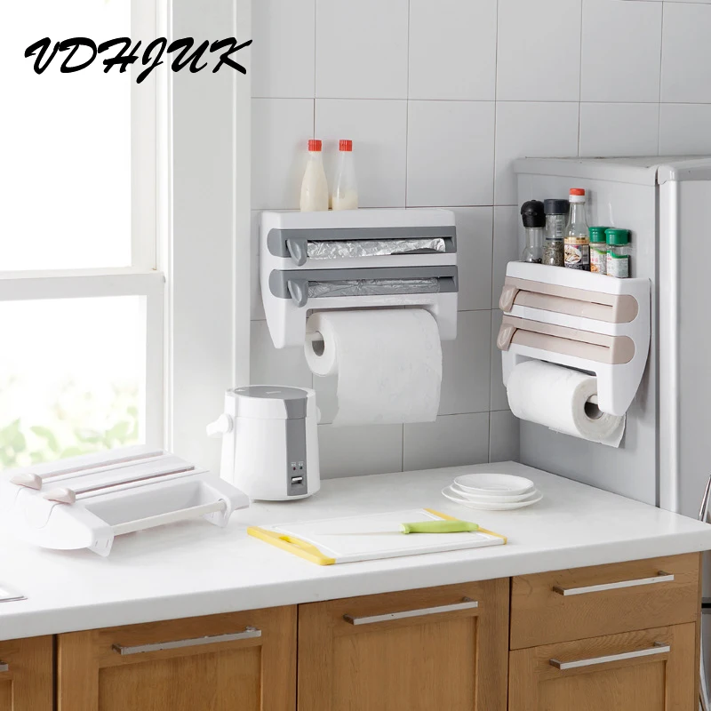 Buy New Three layers Plastic Wrap Dispenser Saran Wrap