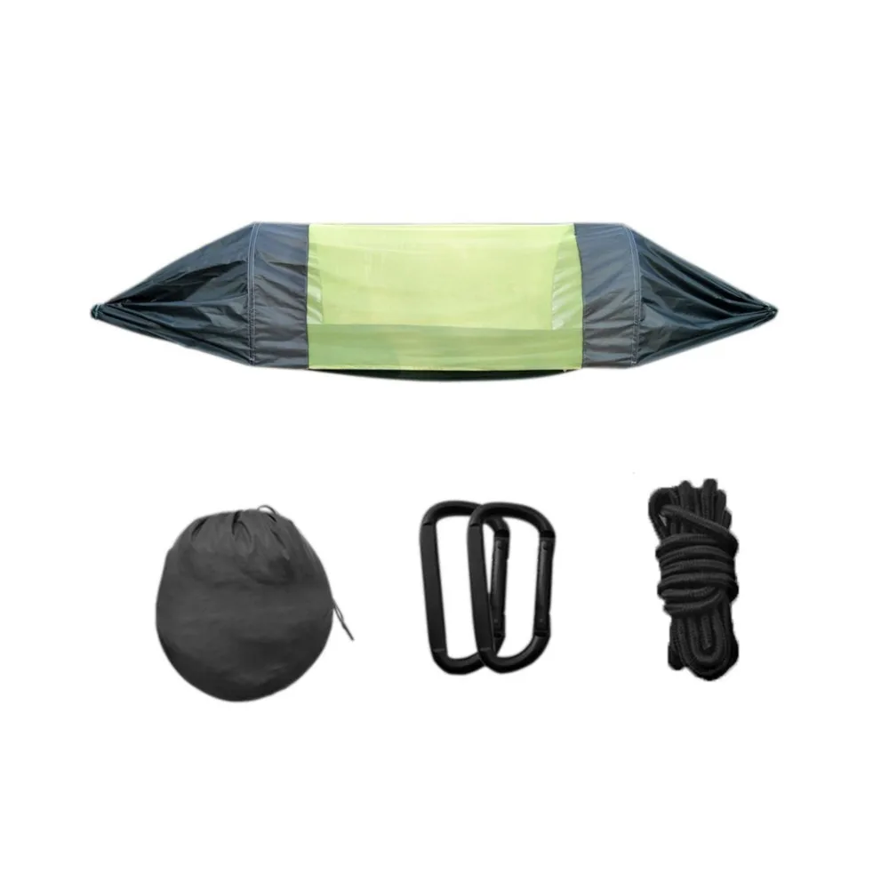 

275*145 Cm Waterproof Outdoor Double Hammock Adult Outdoor Backpacking Travel Survival Camping Sleeping Bed Portable