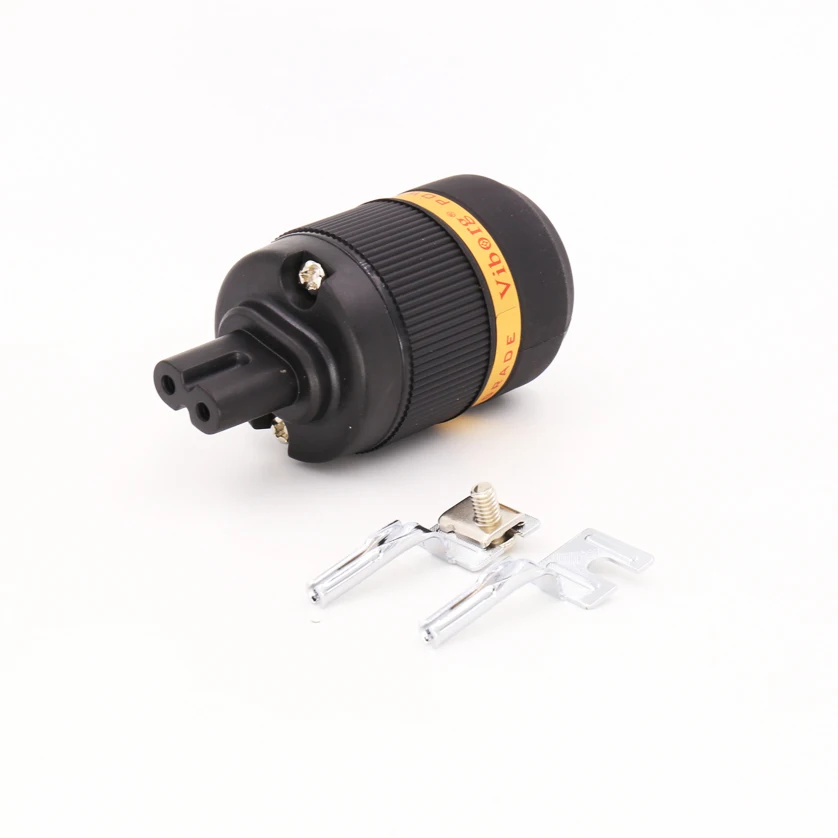 

Viborg Audio Rhodium Plated Power Cord Figure 8 IEC C7 Plug hifi IEC Plug