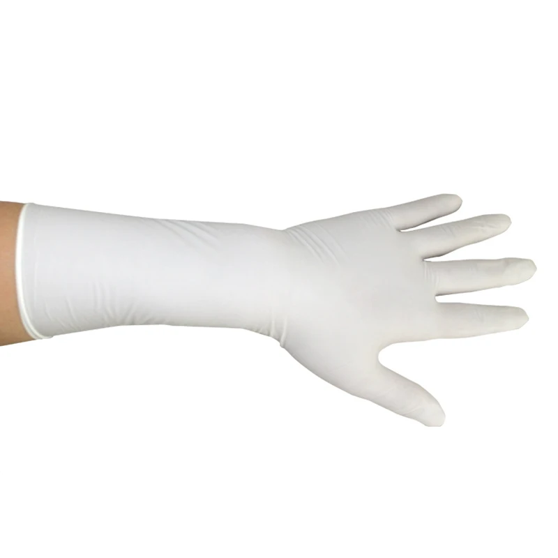 Abeso 50 шт плюс толстые эластичные большие белые Удлиненные перчатки латексные/ПВХ Гольфы белого цвета этикет перчатки для вождения