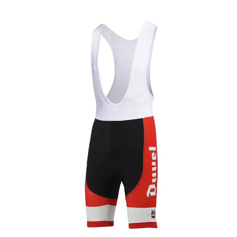 Классические велосипедные шорты DUVEL BEER tenue velo pro homme 9D гелевая накладка culotte ciclismo hombre MTB качественные красные шорты на лямках под заказ - Цвет: men