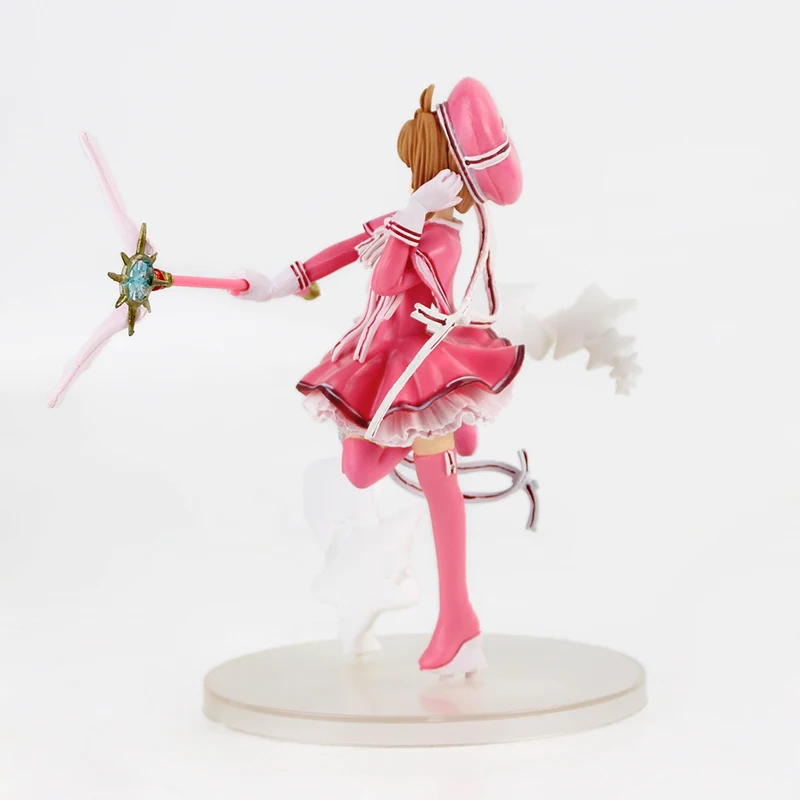 17cm Card Captor Sakura Kinomoto Figure Clear Model Toy Collectible - 4