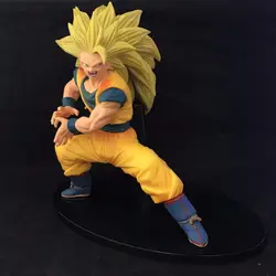 Аниме Dragon Ball Z Супер Saiyan 3 Сон Гоку fe! PVC Фигурки Коллекционная модель дети Игрушечные лошадки куклы 16 см