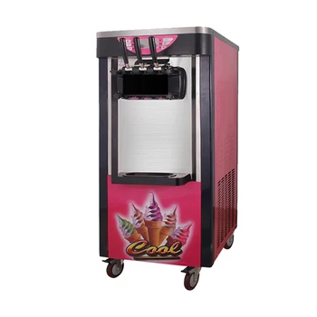

factory 21-26L floor standing 3 flavors soft service ice cream mixer machine with CE certification