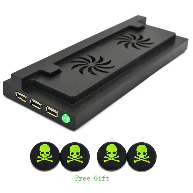 Cheap Vertical Stand for Microsoft Xbox One S Console with 3 USB Charging Ports Cooling Fan Cooler Cheap Vertical Stand for Microsoft Xbox One S Console with 3 USB Charging Ports Cooling Fan Cooler