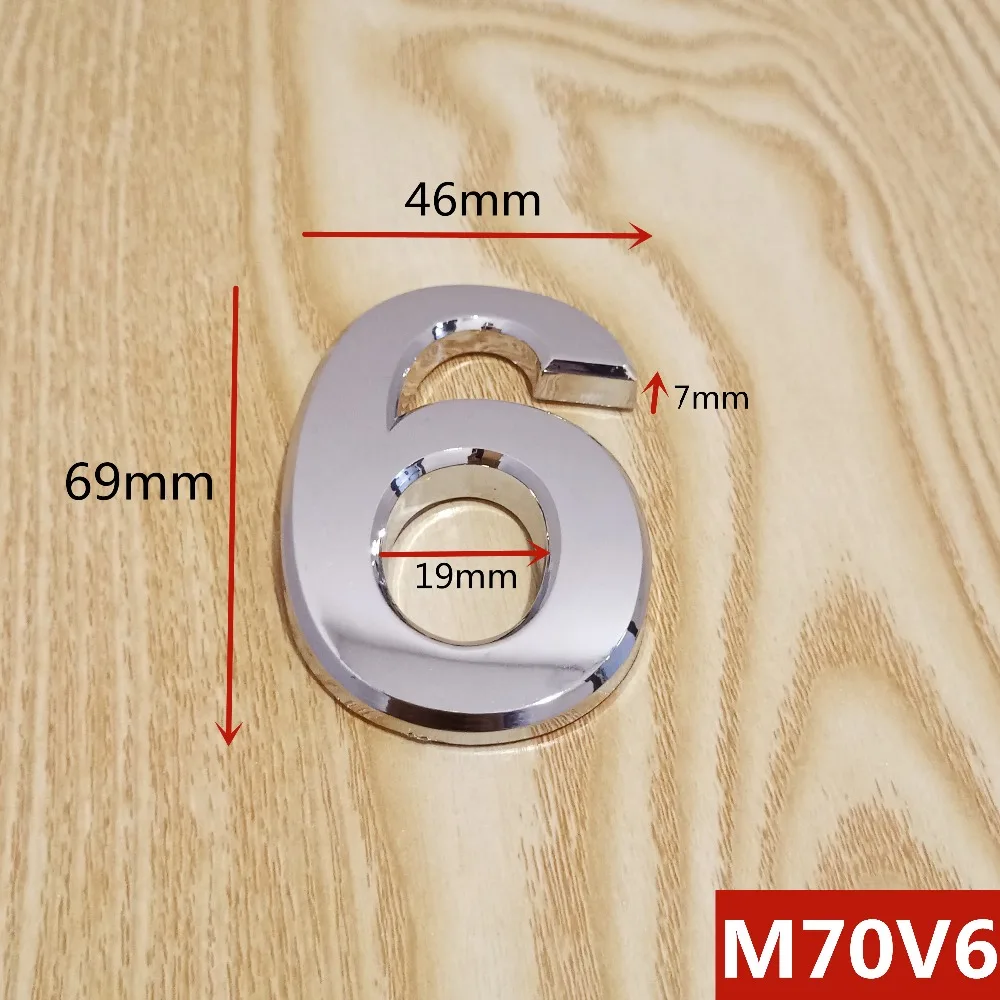 M70V亮银70mm塑料门牌=选项6