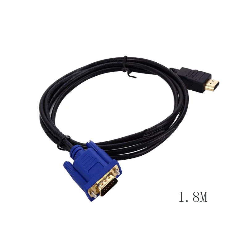 Urijk 1 шт. HDMI штекер к VGA Штекерный кабель адаптер м 8 3 0 конвертер монитор свинцовый