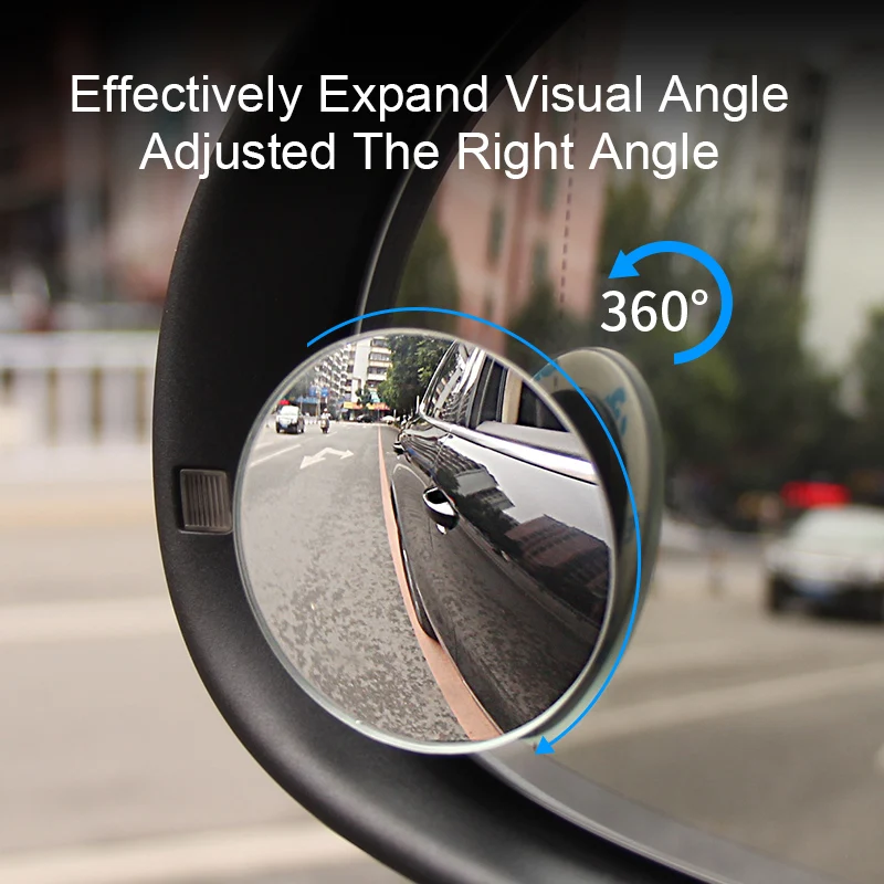 MEIDI, Автомобильное зеркало заднего вида, выпуклое зеркало, вращающееся на 360 градусов, широкий угол, слепое пятно, авто, внешний аксессуар для безопасности парковки