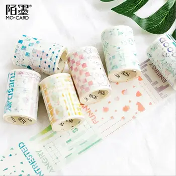 

60mmx5m Kawaii Colourful geometry Japanese Wide Masking Paper Washi Tape Stickers Scrapbooking Stationary Office Craft Supplies