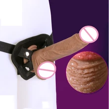 New Strap On Dildo Pants Artificial Realistic Penis Lesbian Sex Toys For Woman Strapless Strapon Panties Silicone Dildos Dick