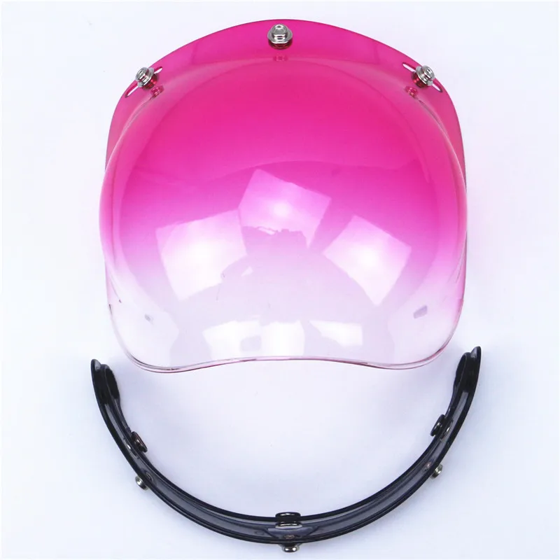 Профессиональный DIY мотоциклетный шлем Bubble лобового Harley Стиль линзы CE утвержден