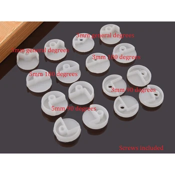 

200Pcs Nylon Wall Mount Frameless Mirror Clip Clamp Boring free Glass with screw