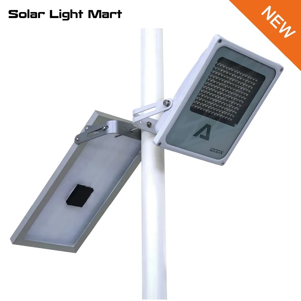 

Alpha 1200X 3 Power Modes 180LED 300-1400lm 5m Cable Auto Solar Powered LED Street Light Outdoor Waterprooof Lamp Pole Light