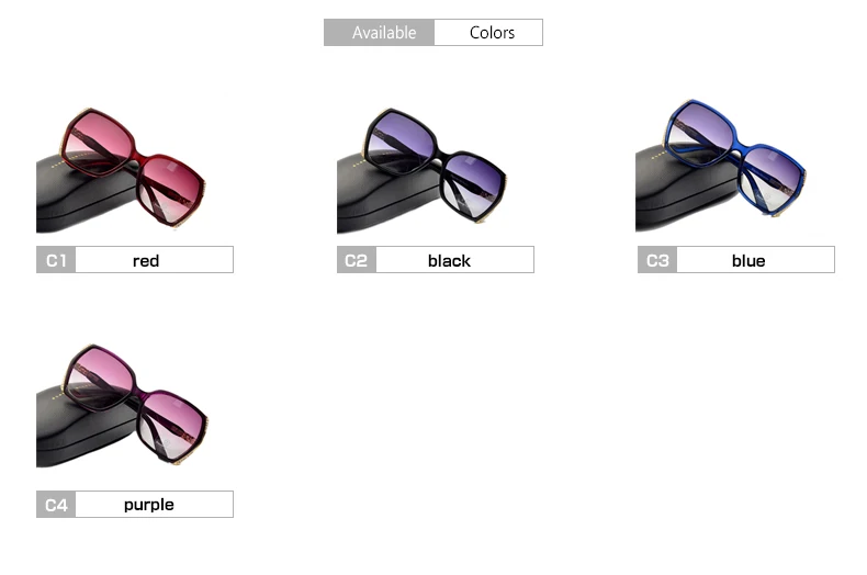 Blanche Michelle High Quality Oversized Polarized Sunglasses Women UV400 oculos de sol Gradient Driving Sun Glasses With Box big sunglasses for women