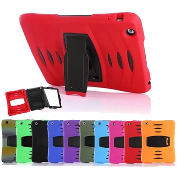 

30pcs/lot For iPad mini 4 Case Shockproof Heavy Duty Rubber Stand Hard Case with Build in Screen Protector For iPad Mini 1 2 3