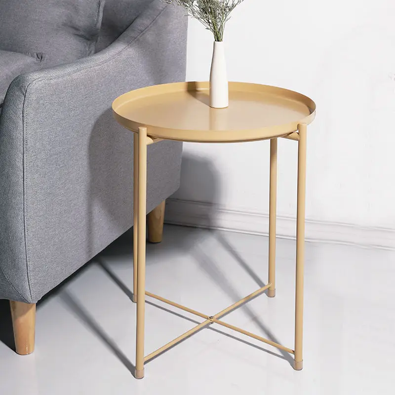 Современный металлический Маленький журнальный столик в скандинавском стиле