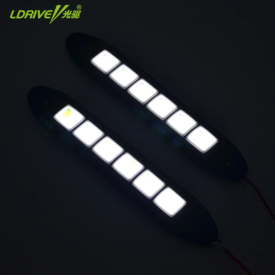 Supernova Sales Universal 2pcs/lot Waterproof 5W 6000K 7500K 6 COB LED