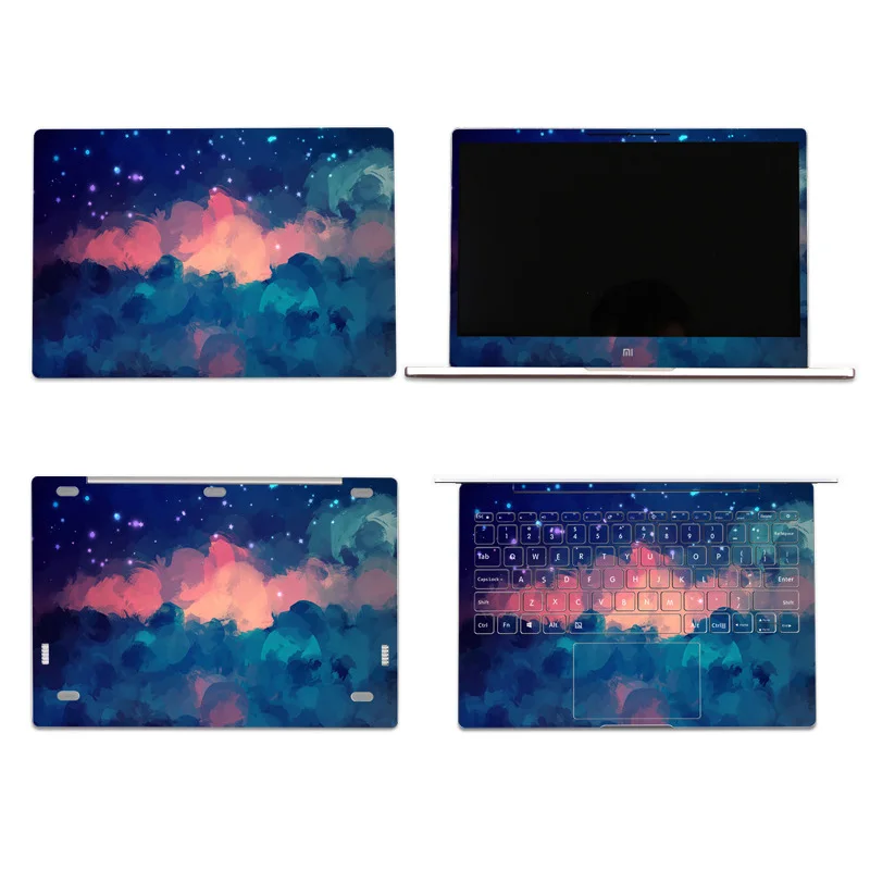 4 Sides Laptop Skin Notebook Stickers Case For Lenovo Dell Asus 14 15.6 inch Full Coverage Computer Decal Laptop Sticker Shell