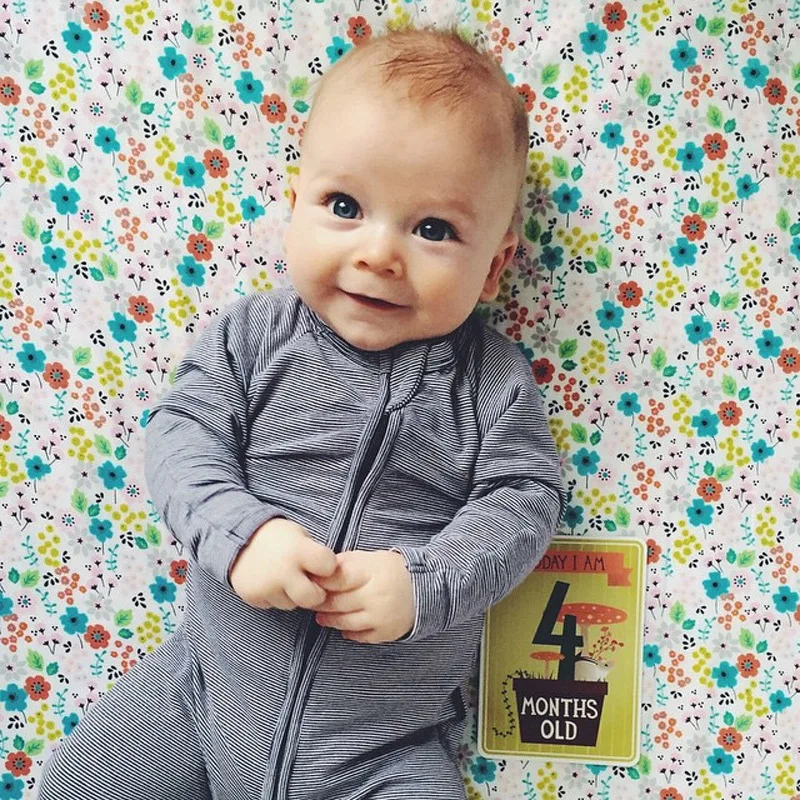

Baby boy clothing baby rompers cotton newborn baby girl clothes long sleeve Gray stripes infant newborn jumpsuit