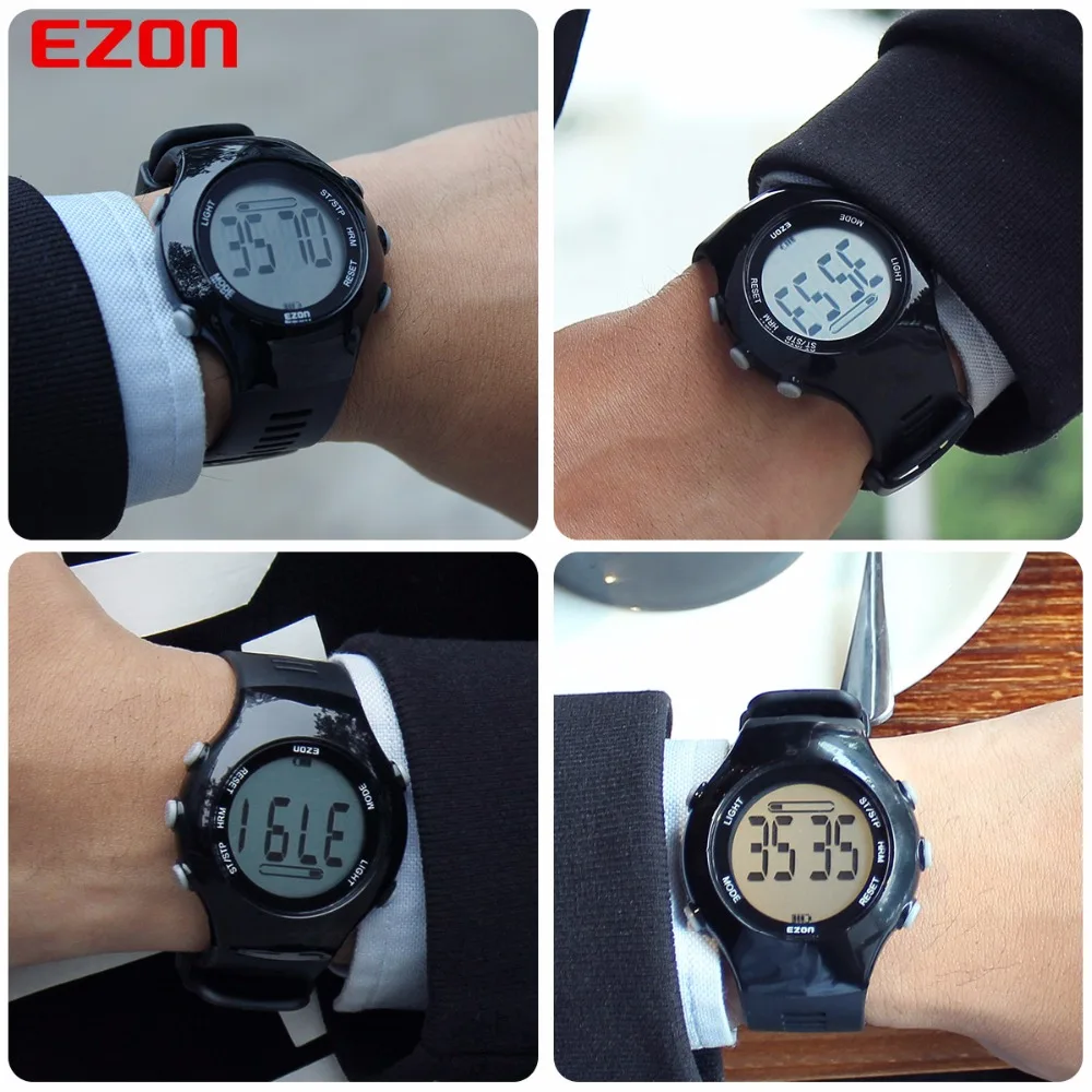 שעונים דיגיטליים New EZON T043 Optical Sensor Heart Rate Monitor