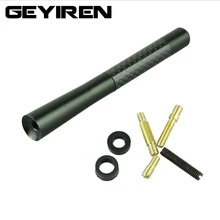 Universal Black Car Mini Short AM / FM radio 4.7″ Carbon Fiber Antenna