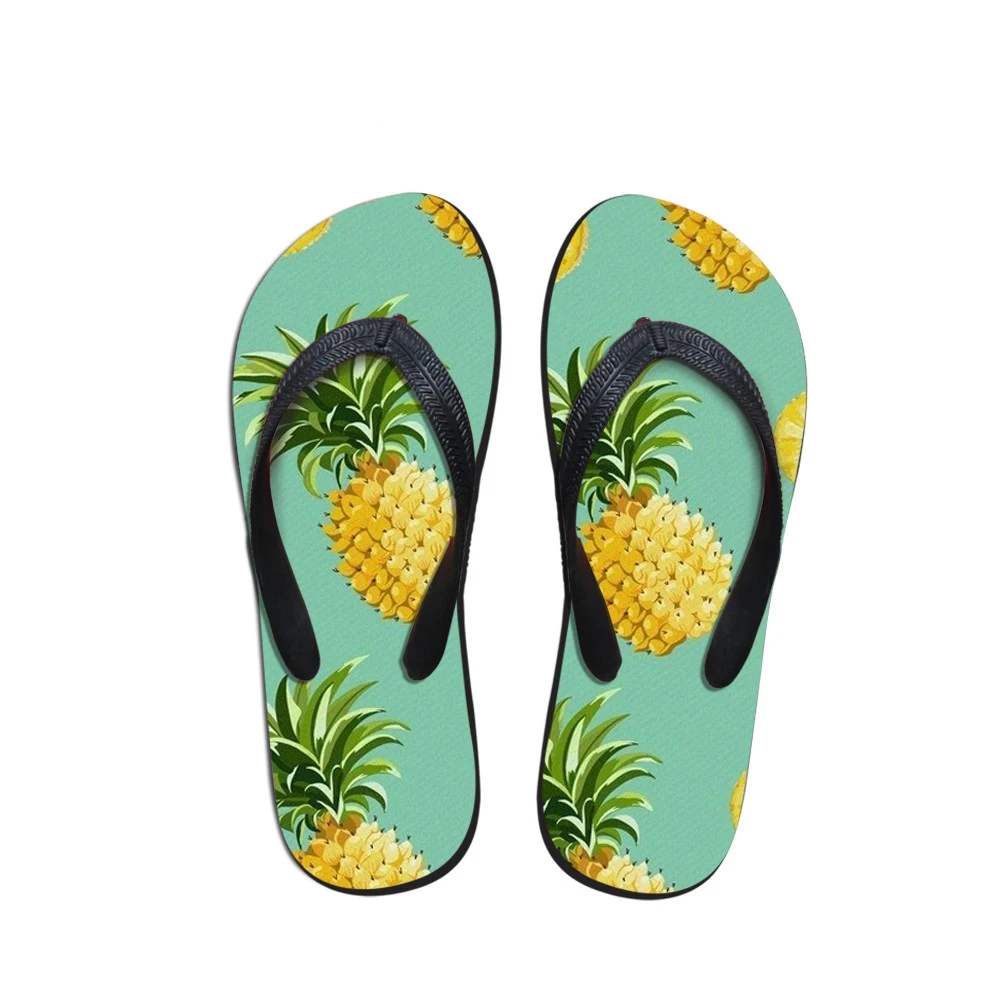 

Customized Men's Flip Flops Summer Pineapple Pattern Slippers Man Casual EVA Shoe Summer Fashion Travel Beach Sandals Wholesale