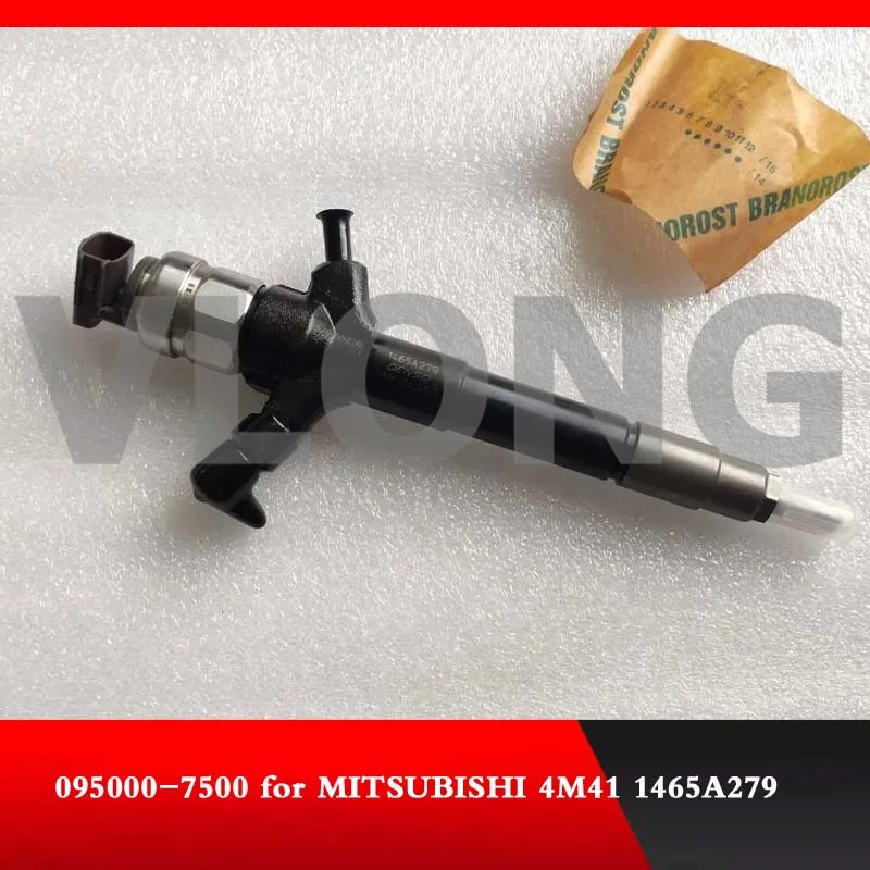 Подлинный и оригинальный новый common rail топливный инжектор 095000-7500 для 4M41 1465A279 |