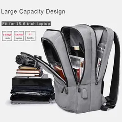 15,6 "Ноутбук рюкзаки повседневное для мужчин рюкзак зарядка через usb большой ёмкость школьные ранцы для подростков mochila задний пакет сумка