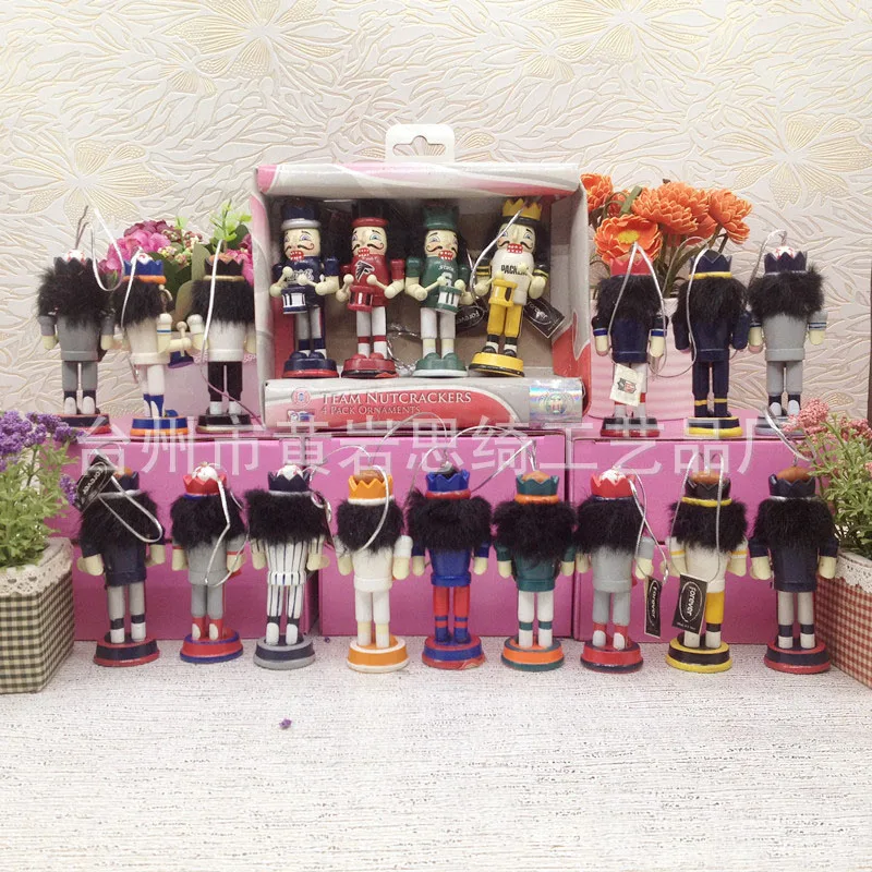 

6pcs/lot 12cm beautiful christmas tree decorations Nutcrackers miniatura Many design random christmas decorations for home