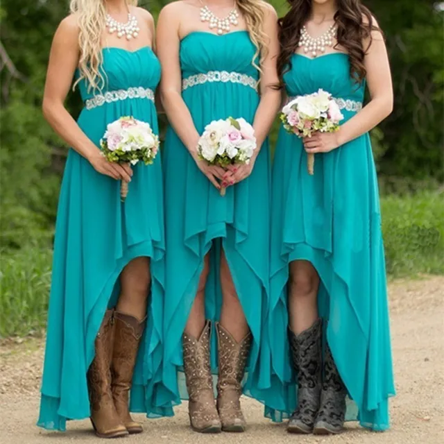 Turquoise Navy Blue C Bridesmaid Dress Customized Liques Turquoise Navy Blue C Bridesmaid Dress Customized Liques Chiffon 2017 Long Sleeveless Vestido Wedding Guest Gown