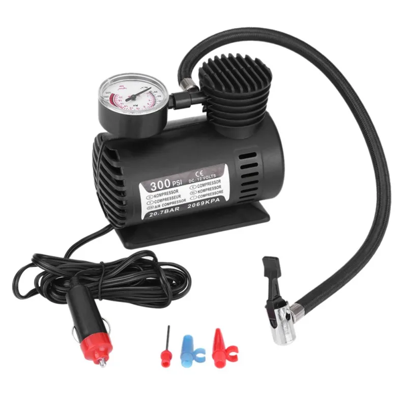 12V 300PSI автомобильный портативный мини электрический воздушный компрессор комплект для шарового велосипеда мини-насос для шин автомобильны... 12V 300PSI автомобильный портативный мини электрический воздушный компрессор комплект для шарового велосипеда мини-насос для шин автомобильны...