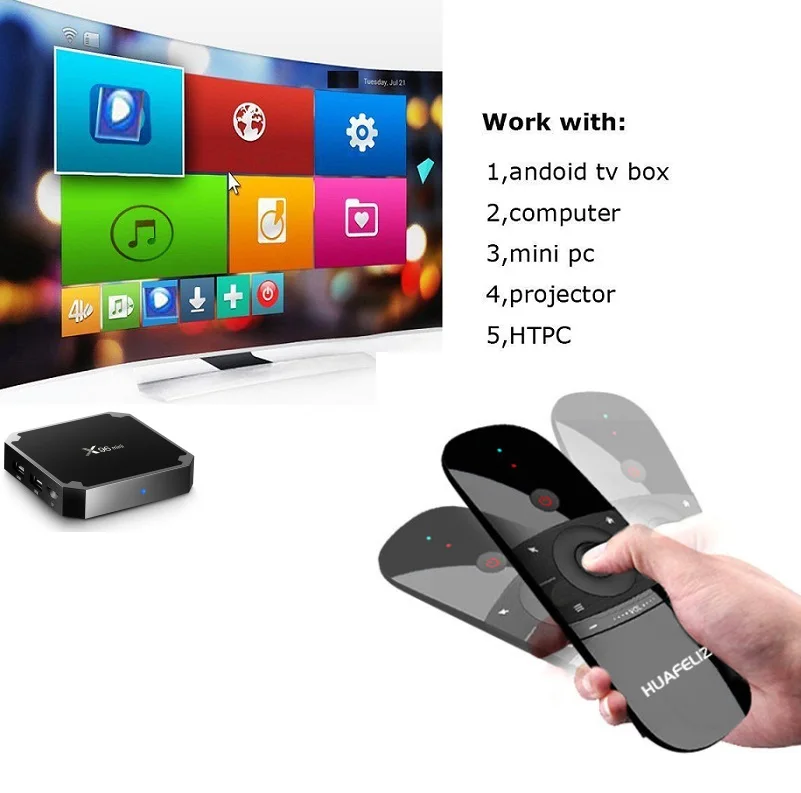 Новая Оригинальная беспроводная клавиатура W1 2 4G Fly Air Mouse Rechargeble мини-пульт