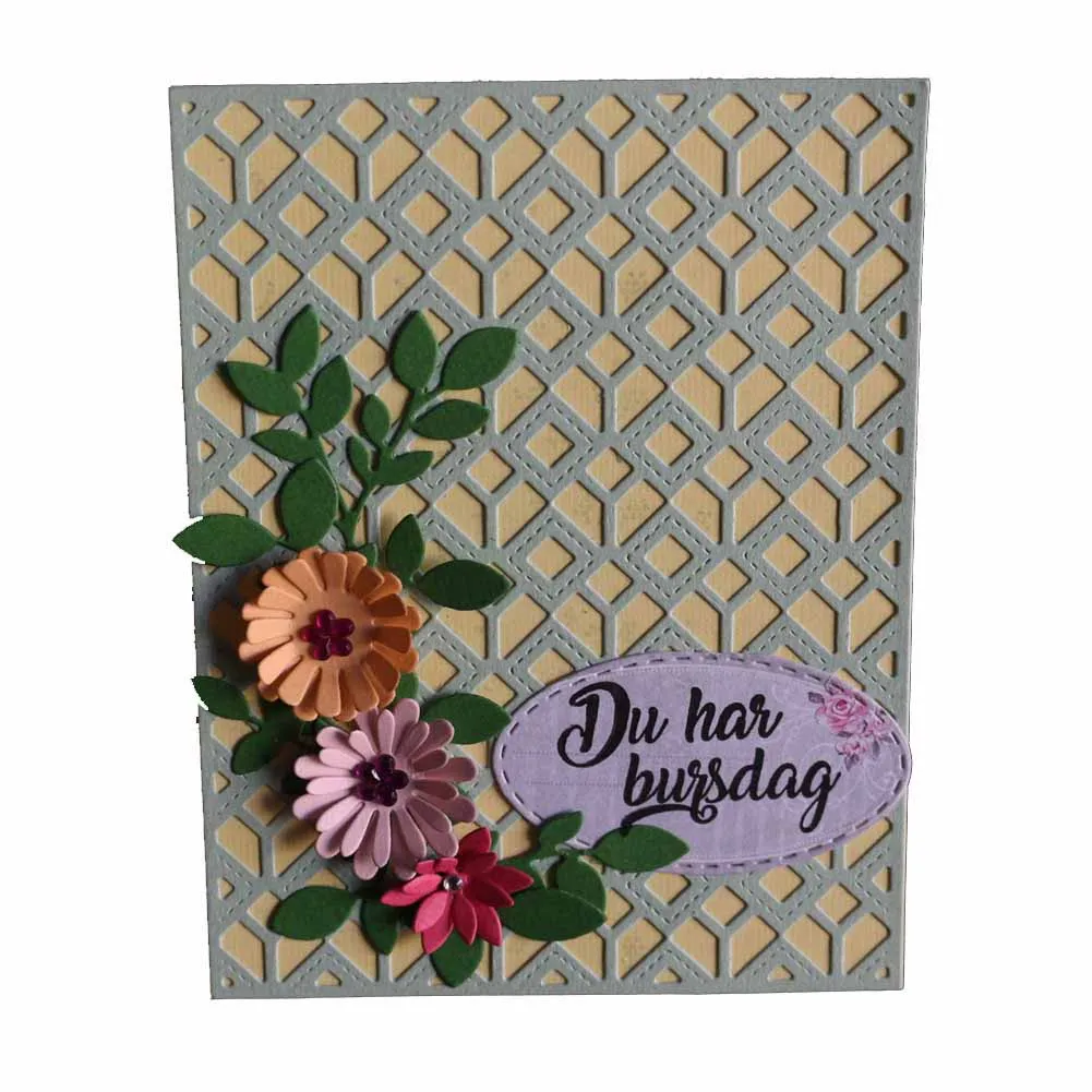 

DIY Embossing Cutting Dies Tool Mould Hollow Grid For Scrapbooking Card Album Photo Decoration TB Sale