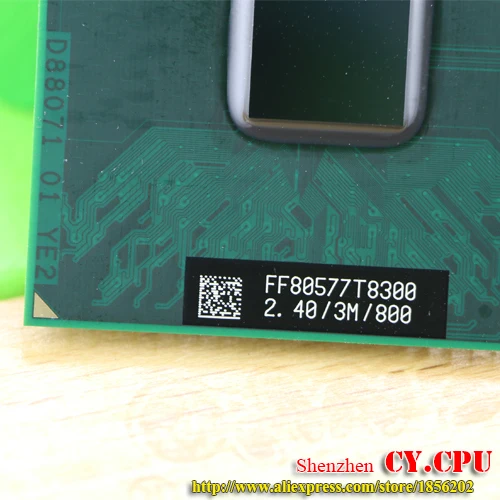 Процессор intel Core 2 Duo T8300 кэш память 3M/2 4 ГГц/800/двухъядерный процессор Socket 479 для