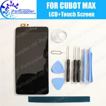 CUBOT MAX LCD Display+Touch Screen 100% Original LCD Digitizer Glass Panel Replacement For CUBOT MAX+tools+adhesive