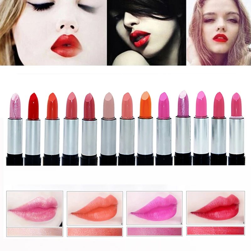 New 12 colors Vampire Style Makeup Lipstick Lip Gloss Waterproof Long
