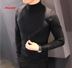 Свитер мужской Корейский половина высоким воротником модная куртка 2018 Новинка осени стиль молодого человека на свитер CD15