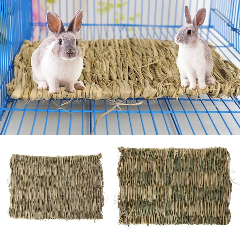 

Rabbit Grass Chew Mat Small Animal Hamster Guinea Pig Cage Bed House Pad