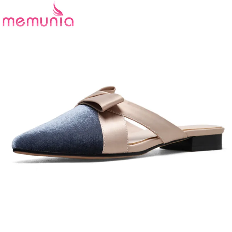 

MEMUNIA 2020 big size 40 summer women sandals suede leather shoes popular comfortable leisure simple shoes woman