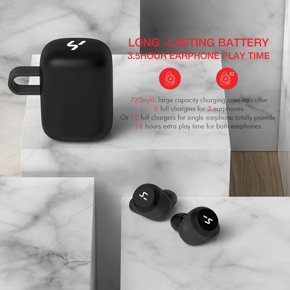 HAVIT TWS Bluetooth гарнитура Беспроводные спортивные наушники водонепроницаемые стерео